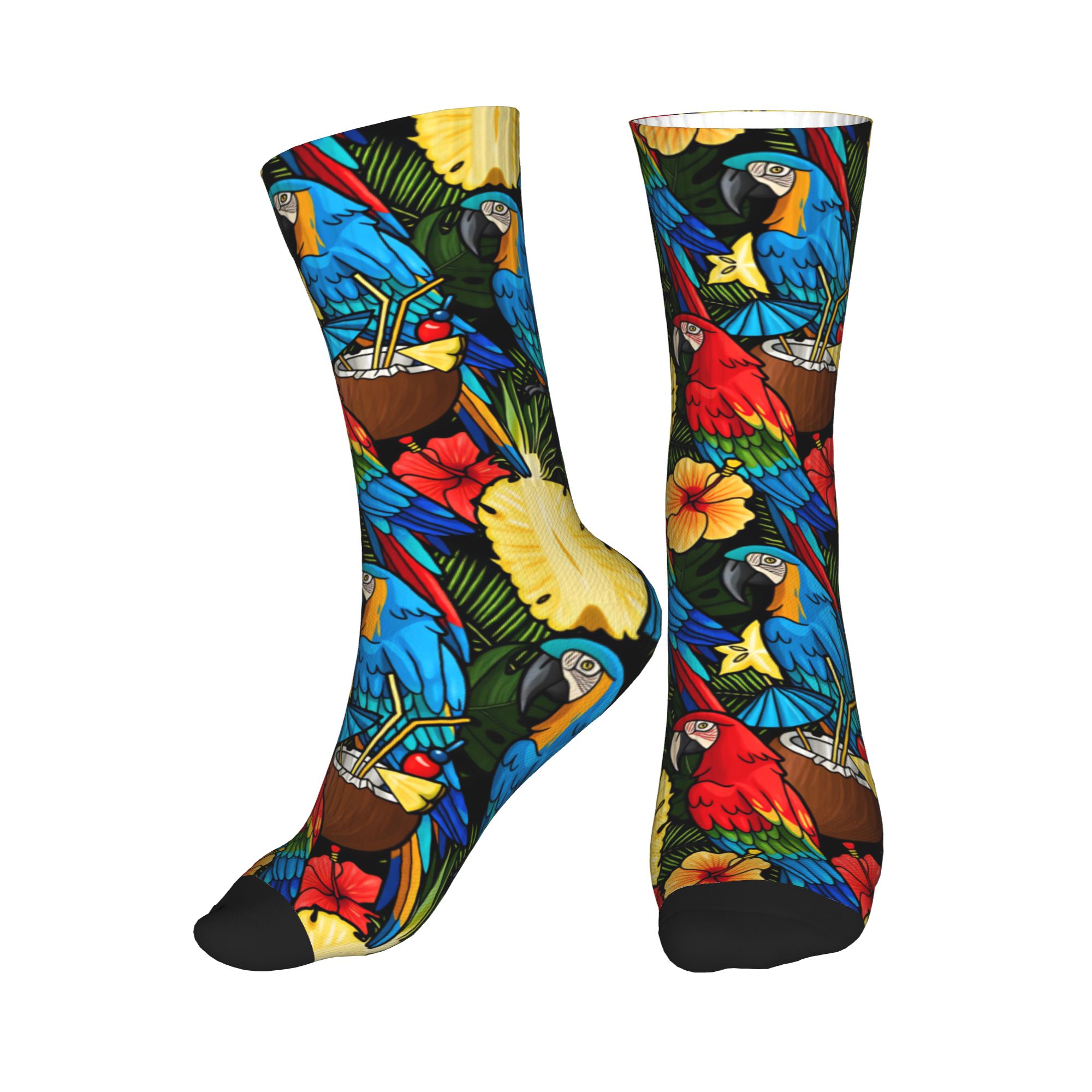 Women Fashion Youtube - Calzini alla Moda con Stampa Tropicale