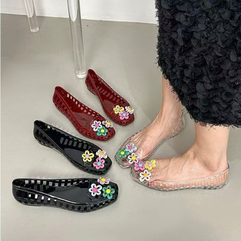 Women'S Fashion Day - Scarpe in gelatina traforate kawaii con