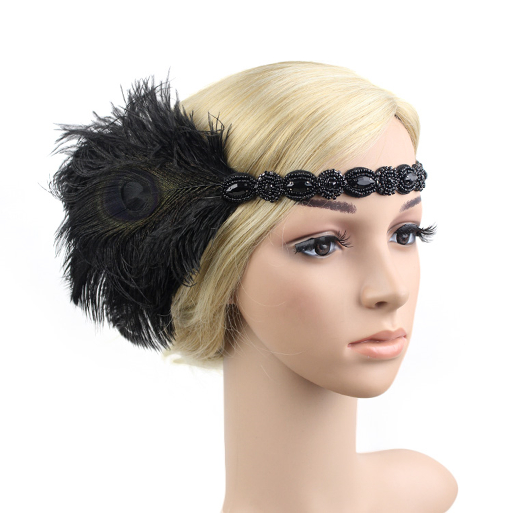 Women'S Fashion In 1920 - 1920 Flapper Vintage cerchietto ragazza piuma