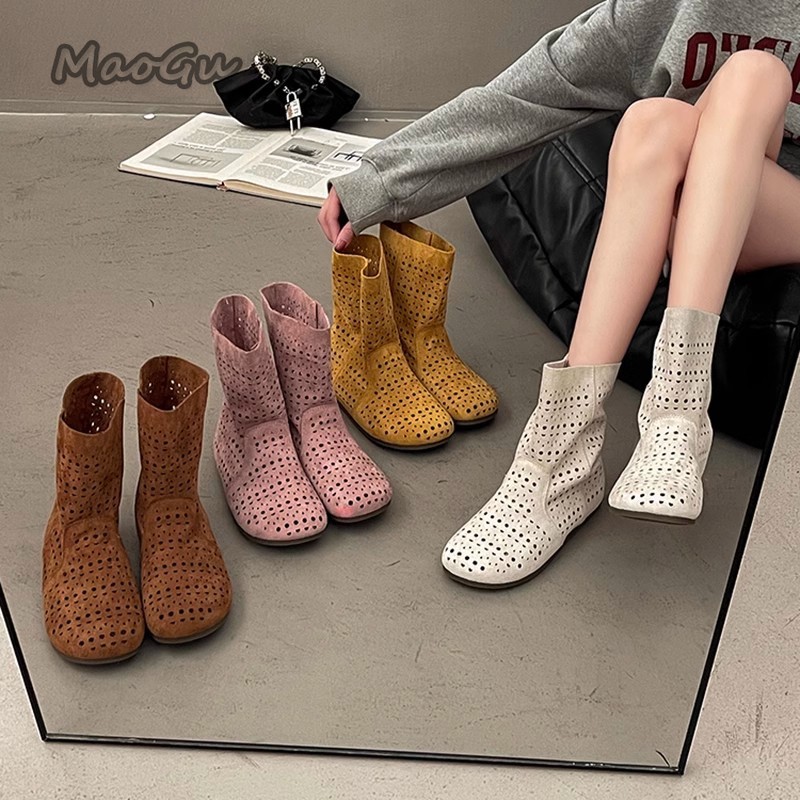 Women Fashion Youtube - Stivali estivi da donna Sandali slip-on