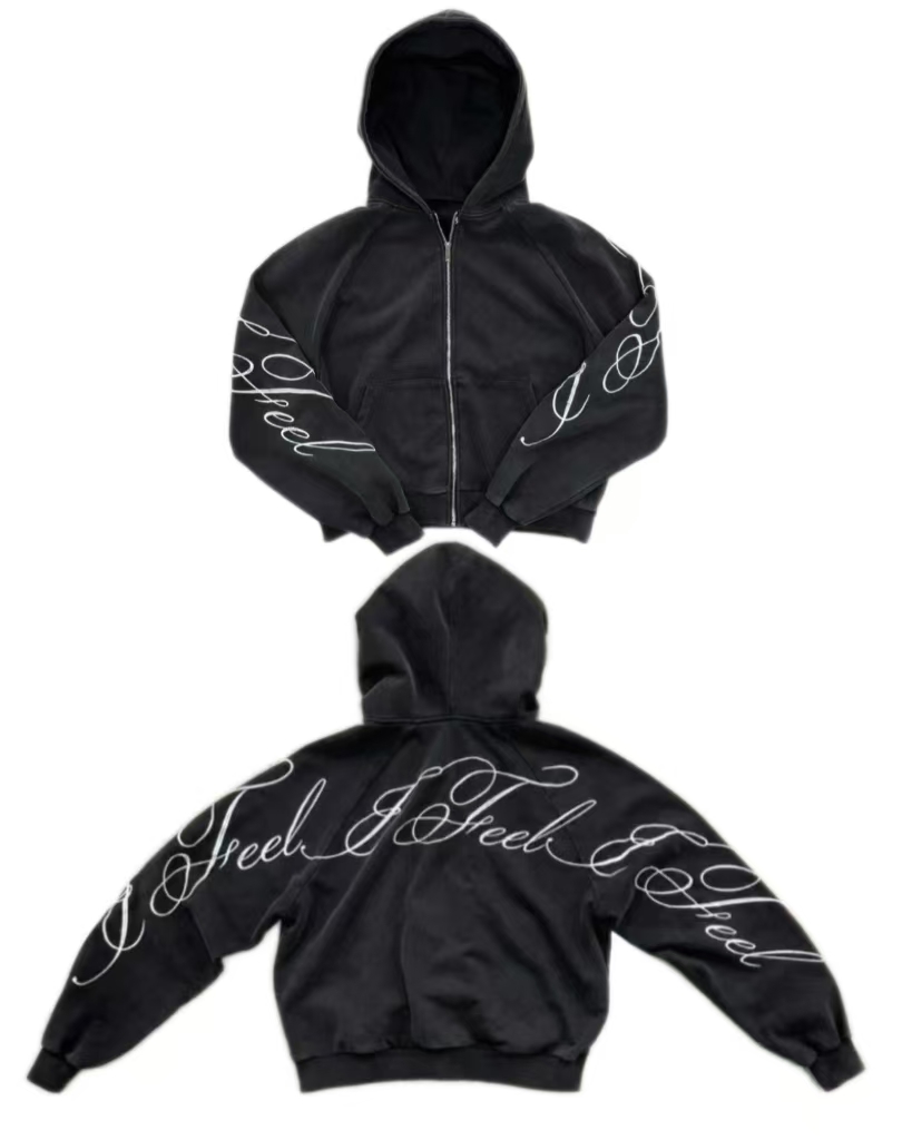 Women'S Fashion Zip Up Hoodies - Y2K harajuku Gotico Lettera Stampa Retro
