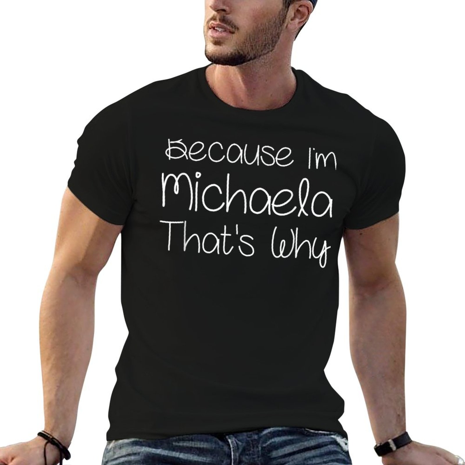 Women Fashion Name Ideas - MICHAELA T-shirt divertente personalizzata con nome