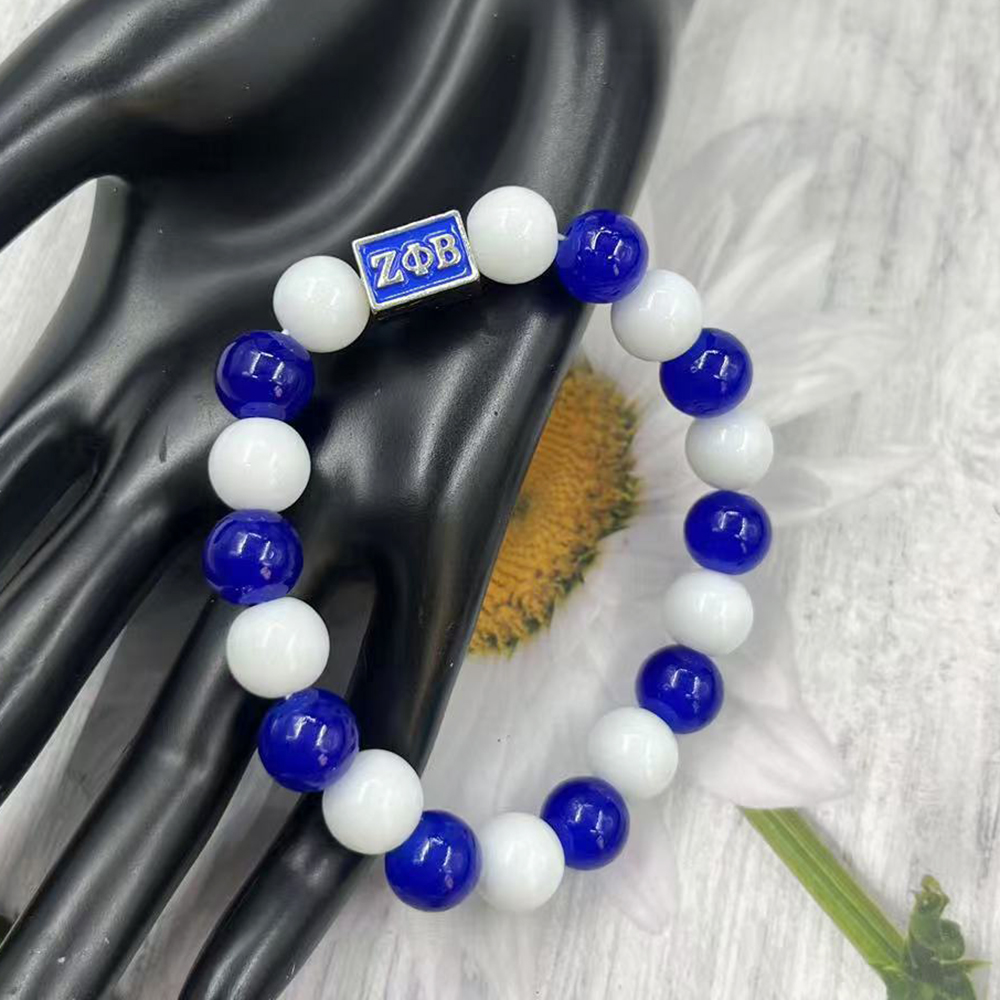 Women'S Fashion In 1920 - Bracciale con Perline di Vetro Blu