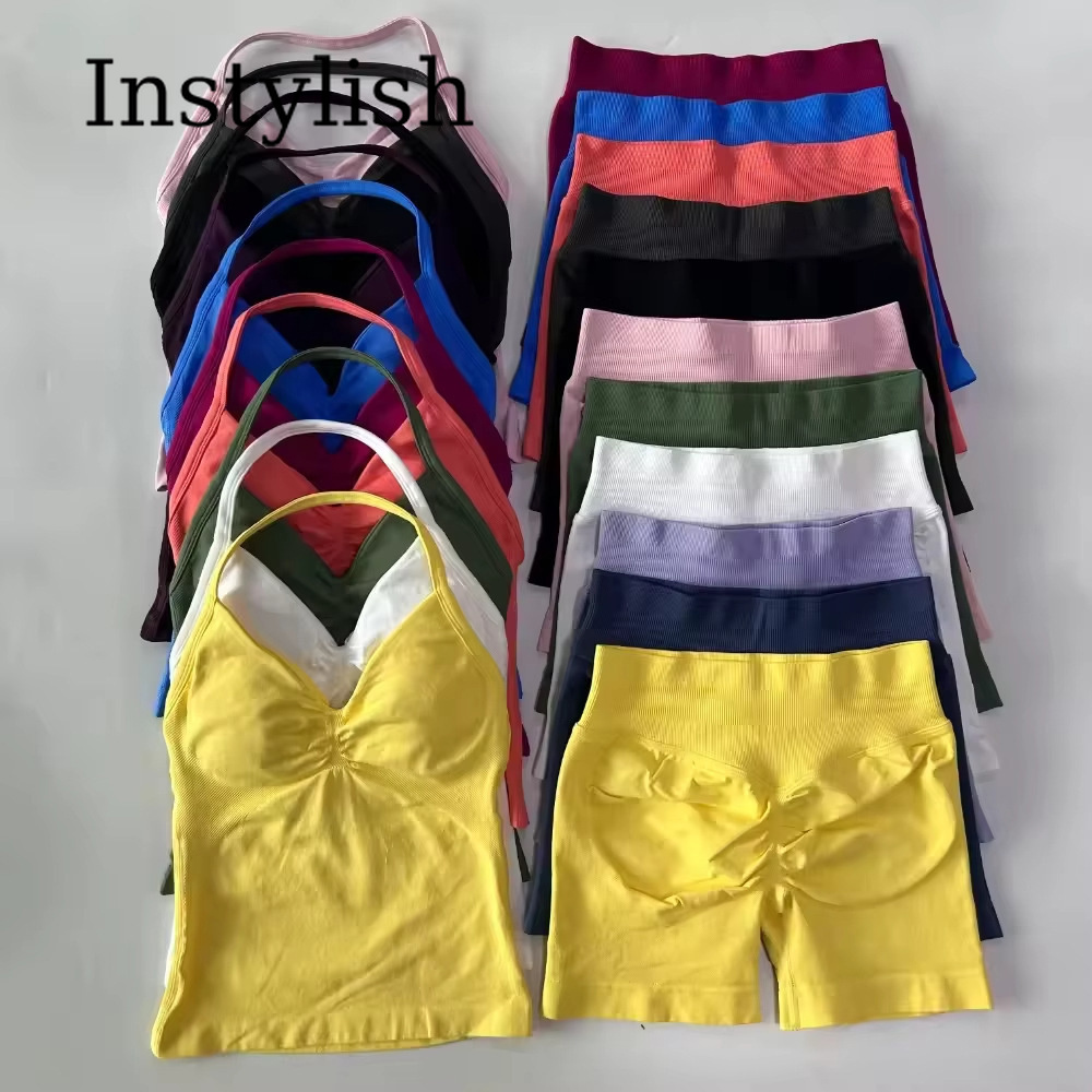 High Waist Leggings - Completo Yoga Donna Senza Cuciture 2