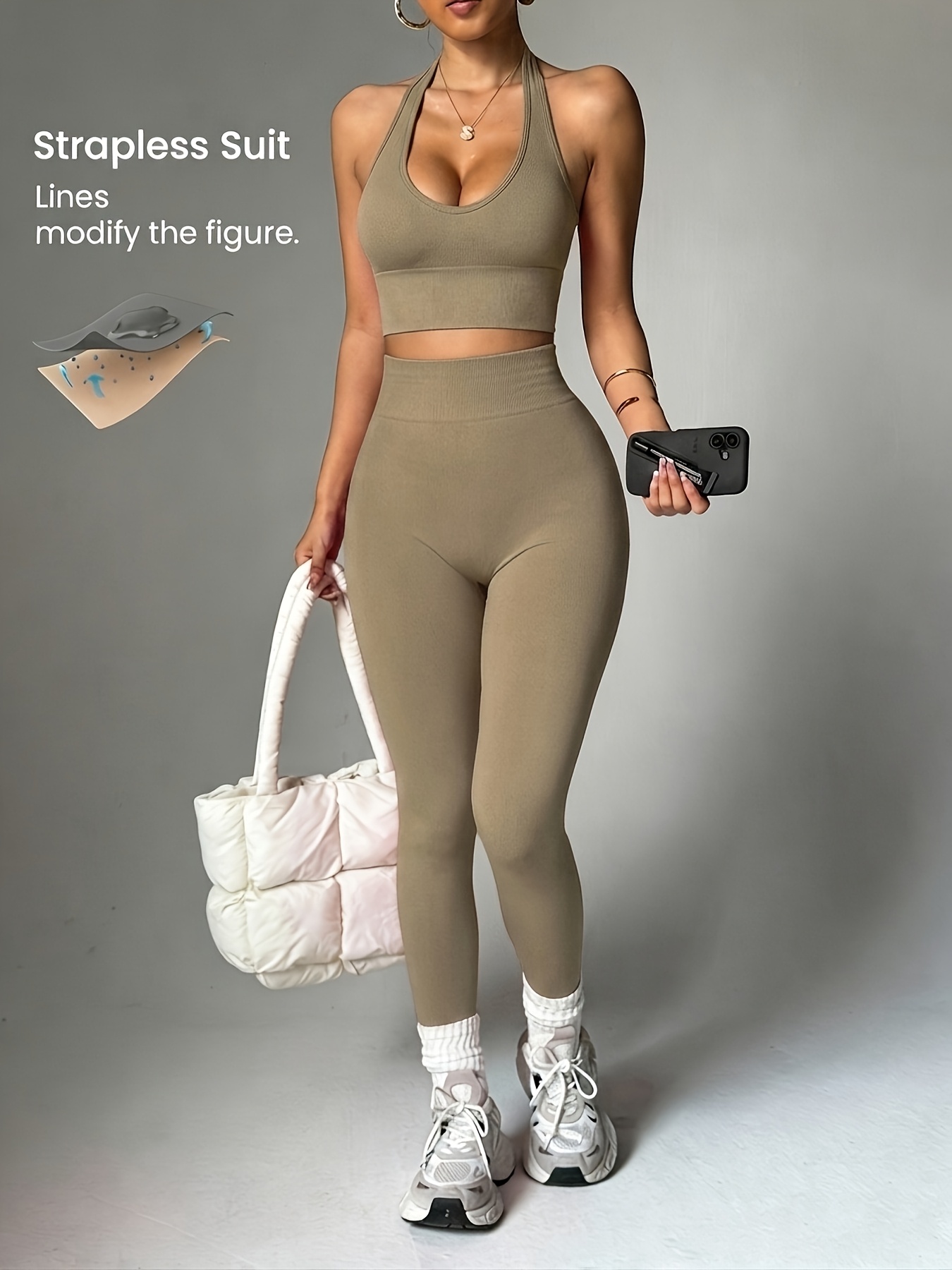 High Waist Leggings - Set di abbigliamento sportivo da donna