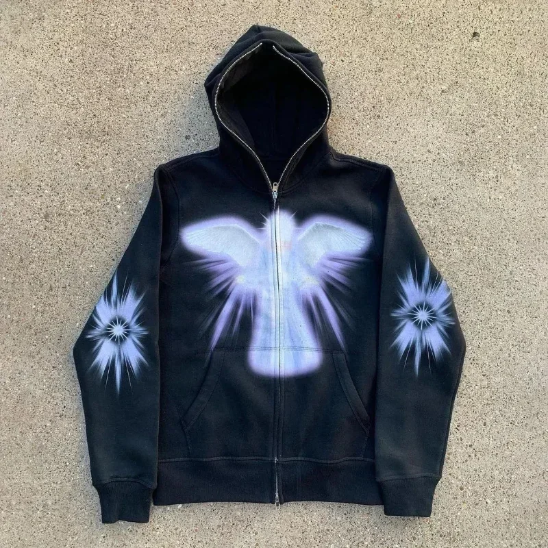 Donna Uomo Y2K Moda Felpa con  - Women'S Fashion Zip Up Hoodies recensione e prezzo