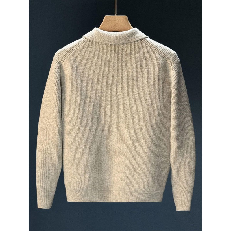 Maglione da Uomo con Colletto  - Ribbed Knit Sweater recensione e prezzo