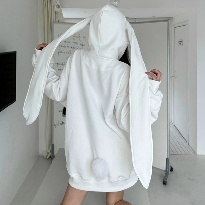 2025 Autunno Kawaii Bunny Big  - Women'S Fashion Zip Up Hoodies recensione e prezzo