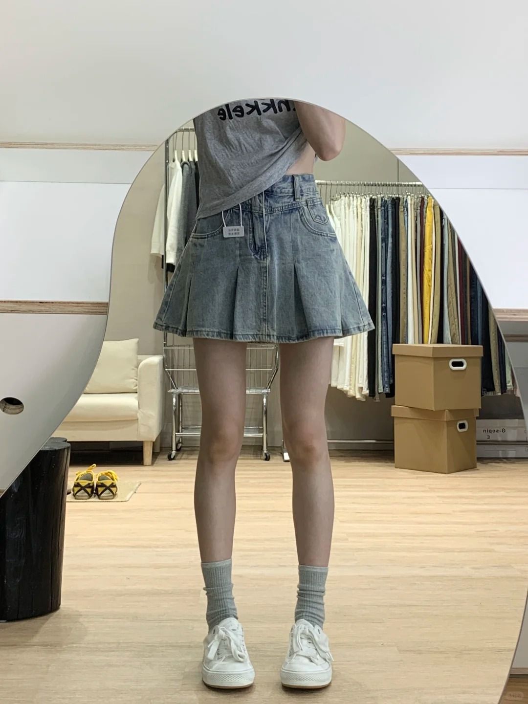 Minigonna in denim a vita alta - Women Fashion Jeans recensione e prezzo