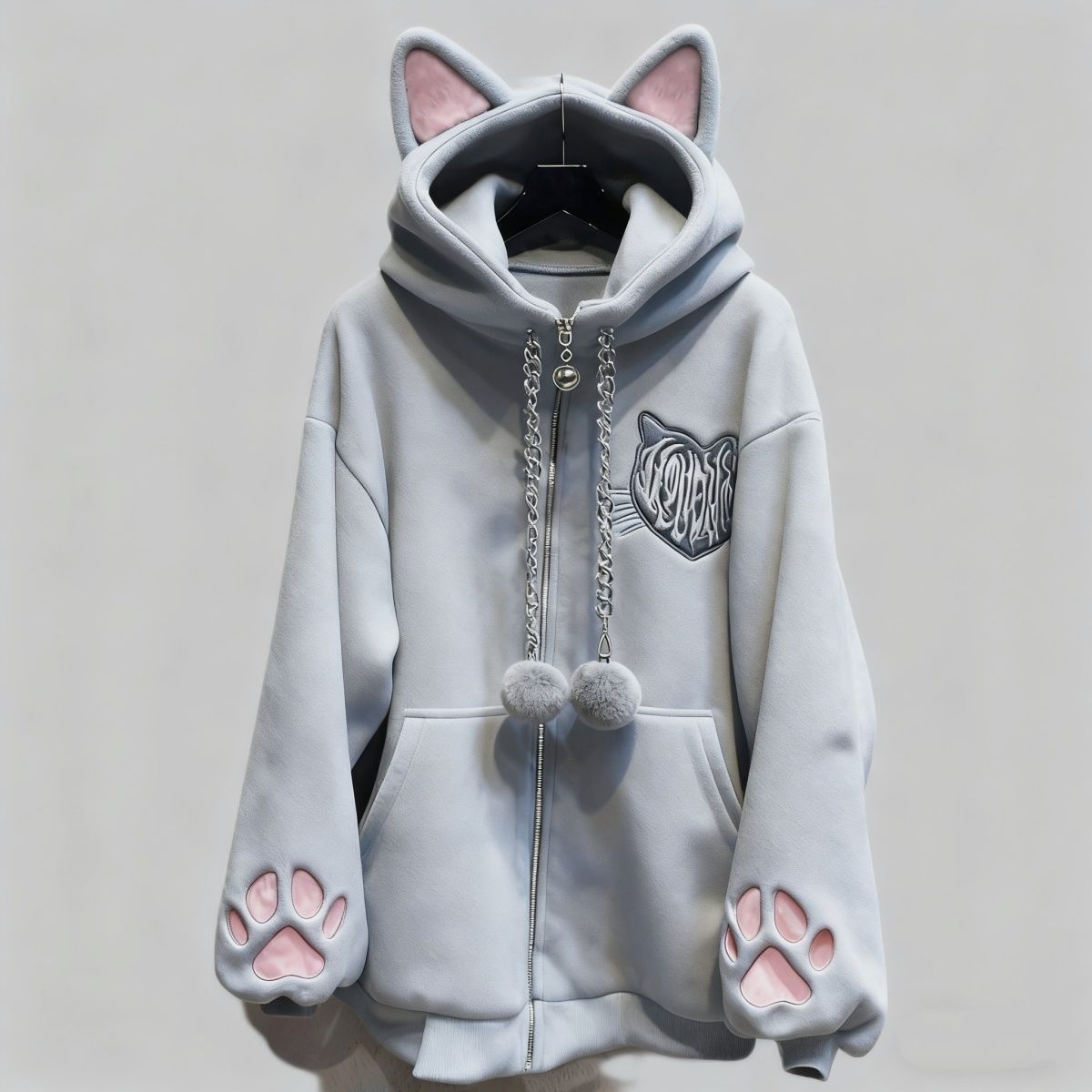 Giacca con Cappuccio e Orecchi - Women'S Fashion Zip Up Hoodies recensione e prezzo
