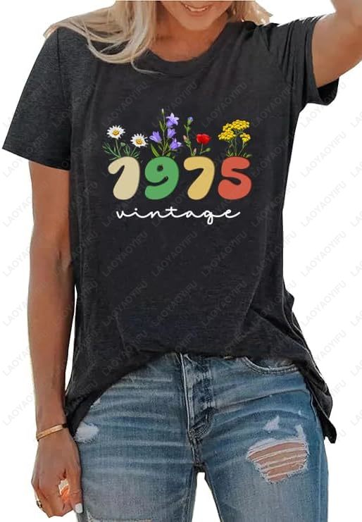 T-shirt vintage del 1975 per l - Women'S Fashion In The 70S recensione e prezzo