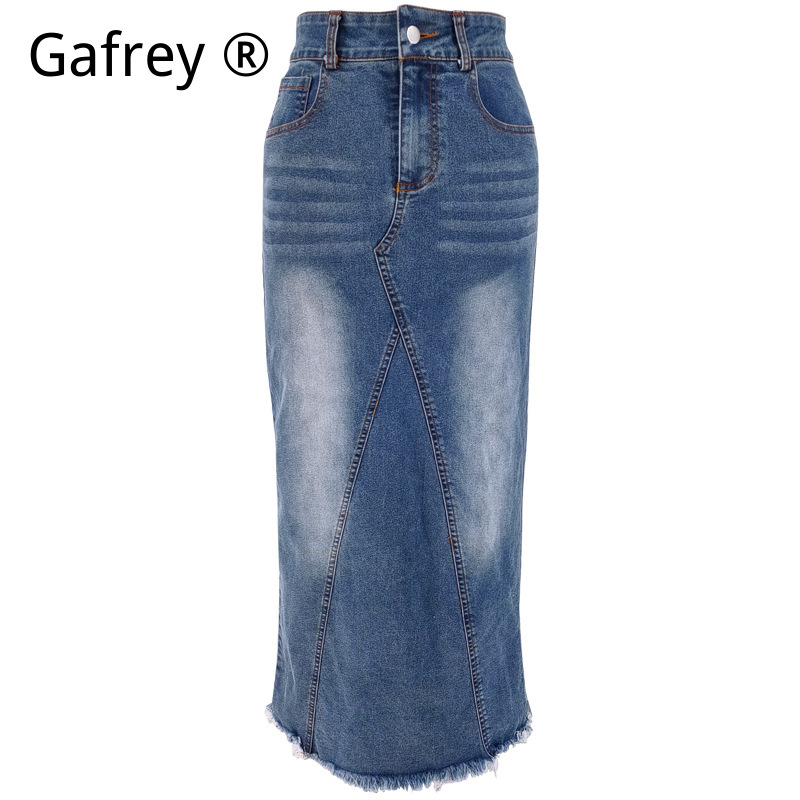Gonna midi in denim da donna a - Women Fashion Jeans recensione e prezzo