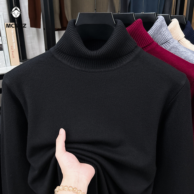 Maglione da Uomo a Collo Alto  - Ribbed Knit Sweater recensione e prezzo