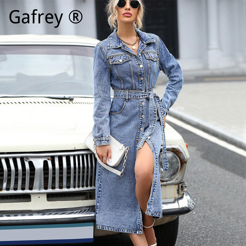 Abito in denim a maniche lungh - Women Fashion Jeans recensione e prezzo