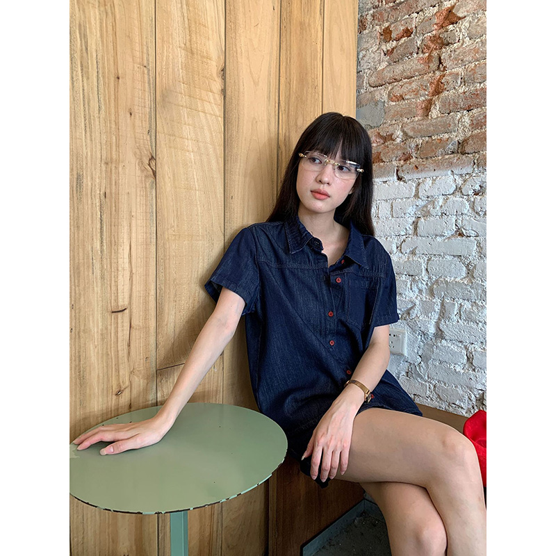 Camicia in denim a maniche cor - Women Fashion Jeans recensione e prezzo