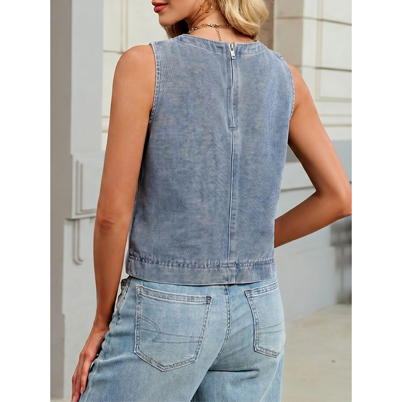 Benuynffy Gilet in denim casua - Women Fashion Jeans recensione e prezzo