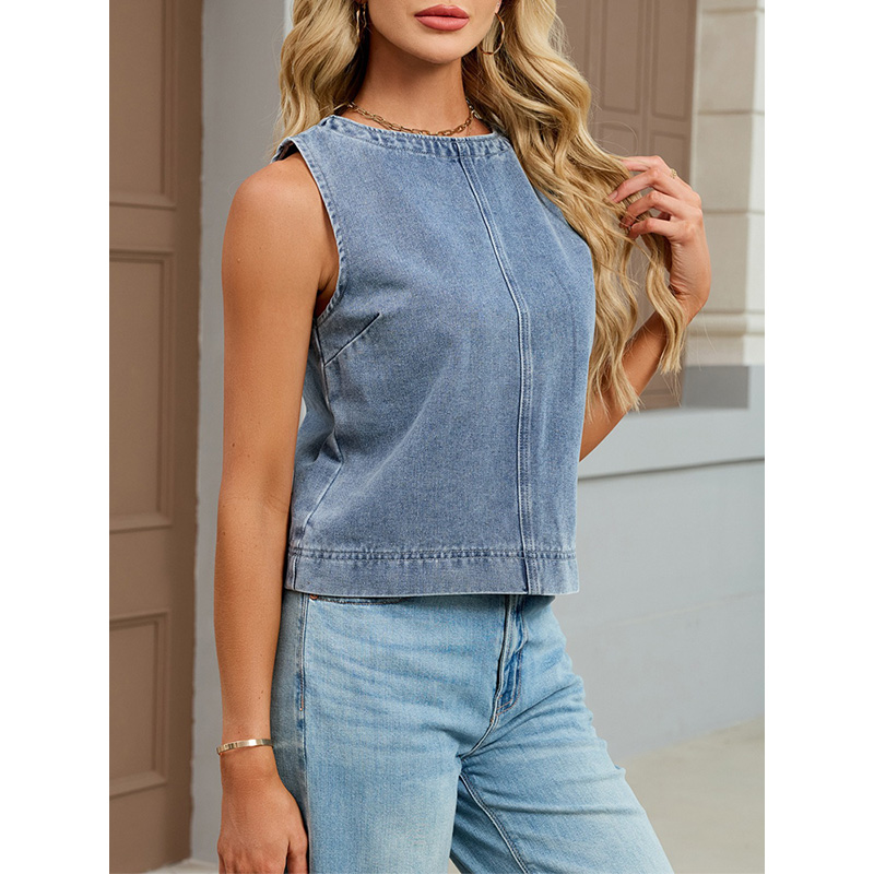 Benuynffy Gilet in denim casua - Women Fashion Jeans recensione e prezzo