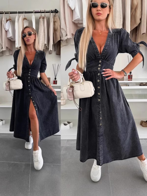Abito in denim alla moda con s - Women Fashion Jeans recensione e prezzo