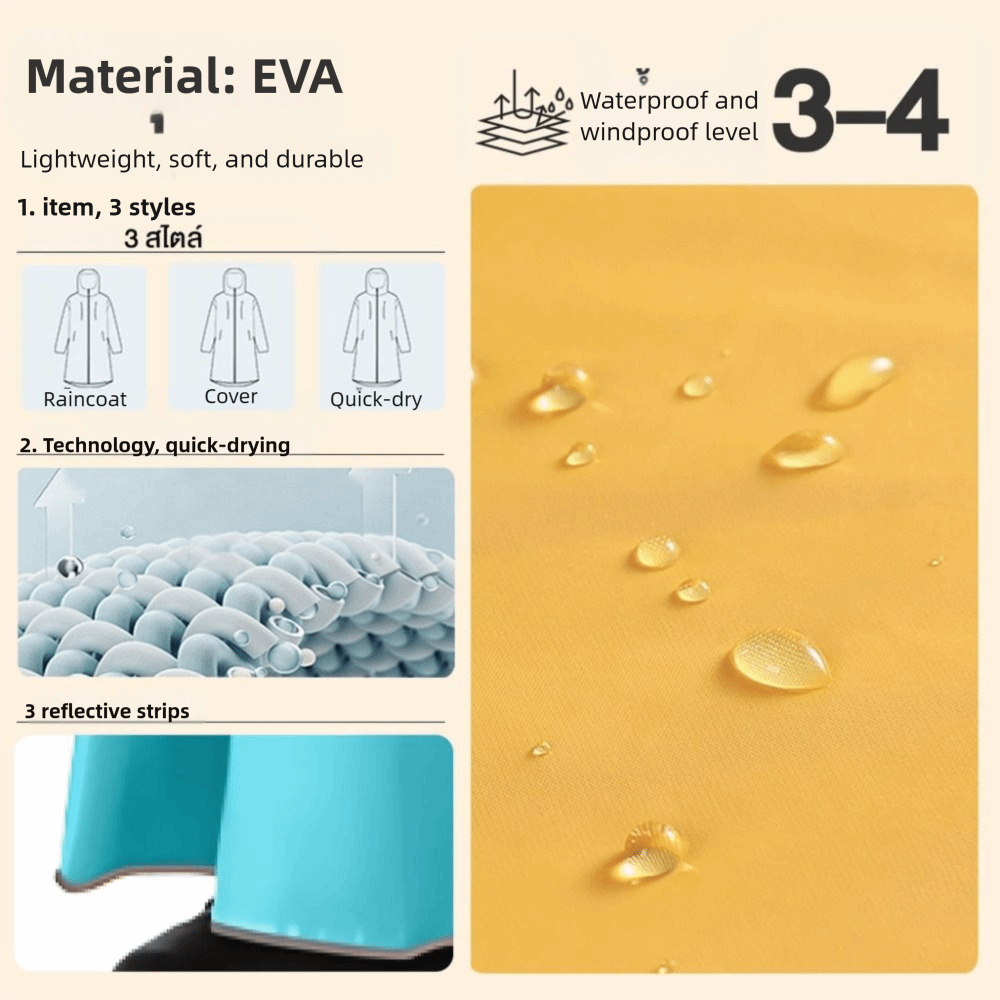 Poncho antipioggia in EVA alla - Women'S Fashion Raincoat recensione e prezzo