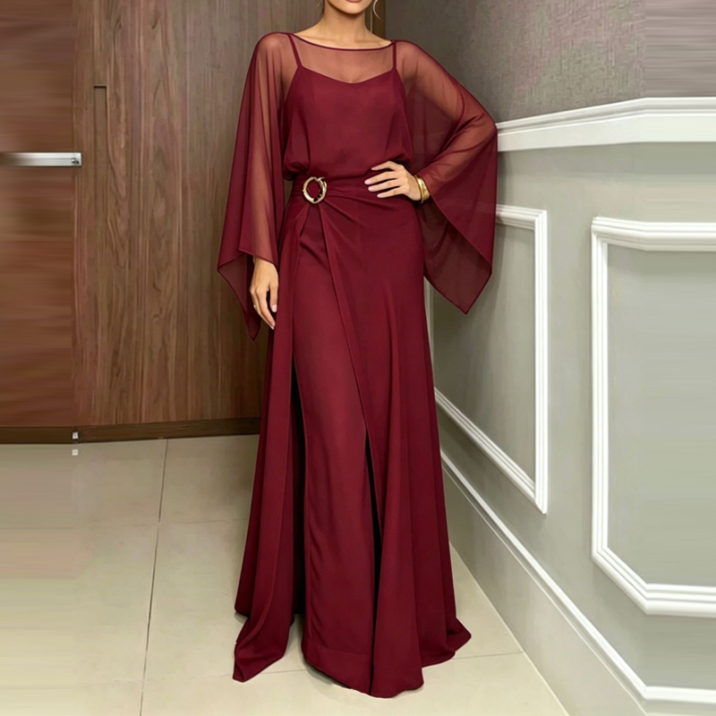 Elegante tuta intera da donna  - Women'S Fashion Vintage Off Shoulder Long Sleeve Jumpsuit recensione e prezzo