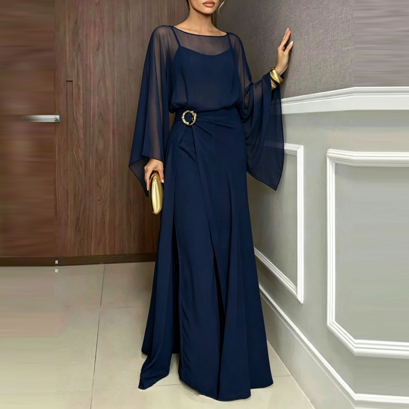 Elegante tuta intera da donna  - Women'S Fashion Vintage Off Shoulder Long Sleeve Jumpsuit recensione e prezzo
