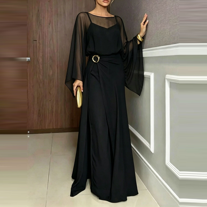 Elegante tuta intera da donna  - Women'S Fashion Vintage Off Shoulder Long Sleeve Jumpsuit recensione e prezzo