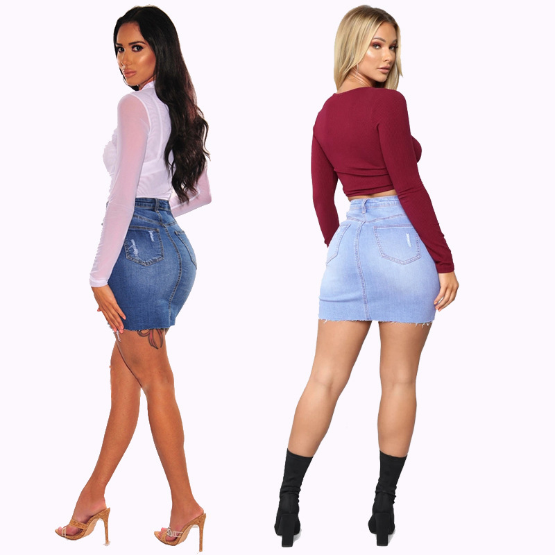 Minigonne in denim effetto inv - Women Fashion Jeans recensione e prezzo