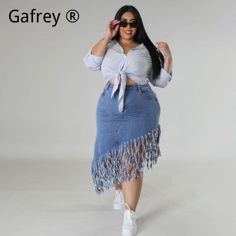 Gonna in denim da donna taglie - Women Fashion Jeans recensione e prezzo