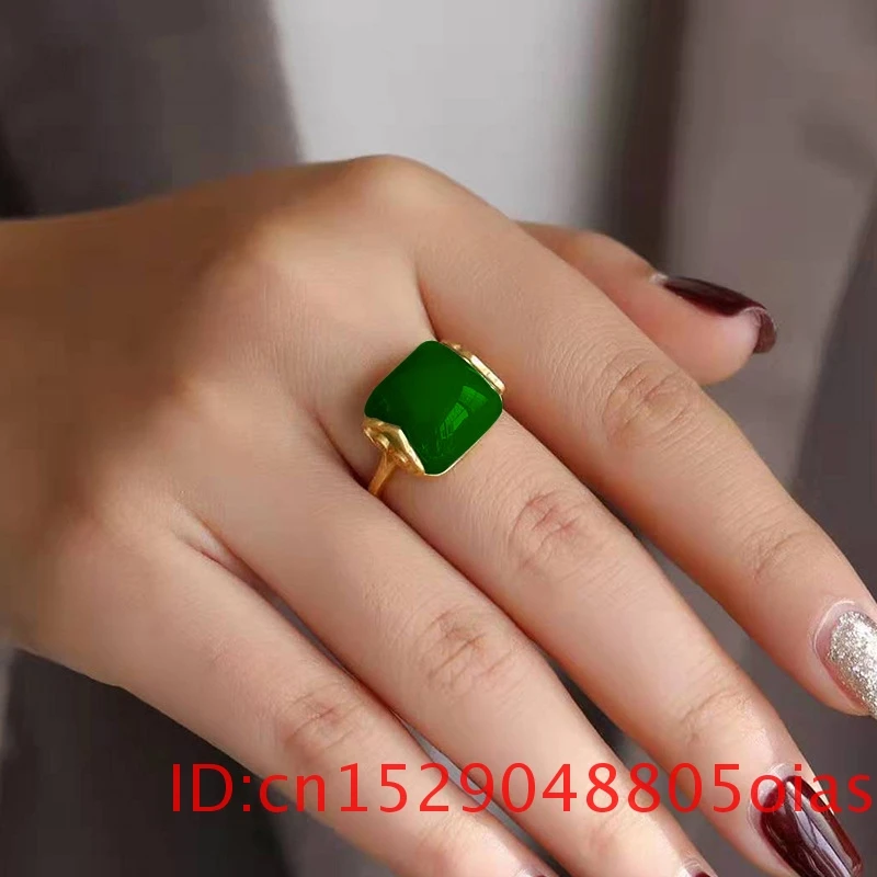 Anello di giada naturale di He - Women Fashion Rings recensione e prezzo