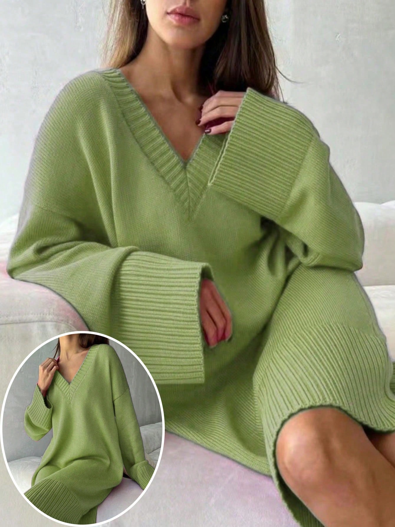 Abito in maglia a coste a tint - Ribbed Knit Sweater recensione e prezzo